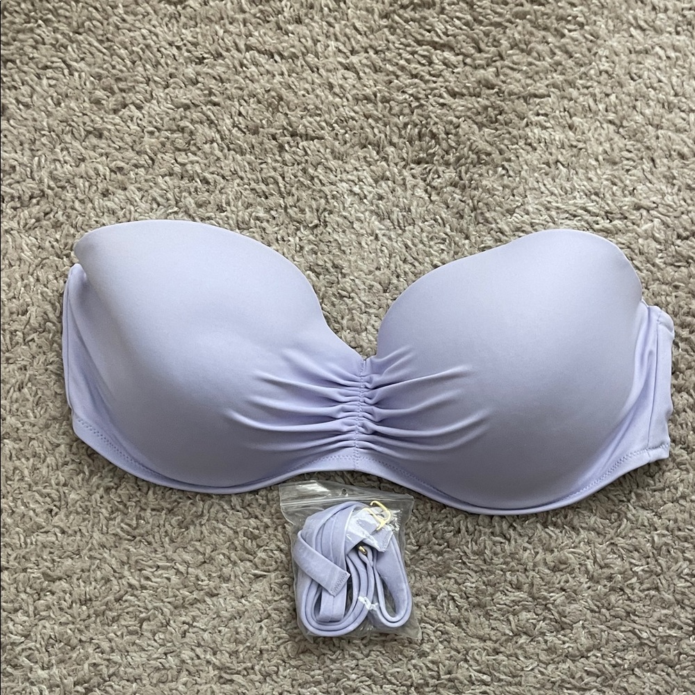 Victoria Secret Strapless Lavender Bikini Top-36DD
